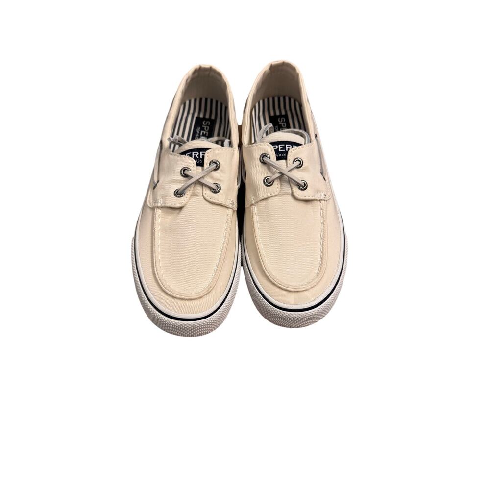 New in Box Men's Sperry Bahama II SW White Boat Shoes STS22016